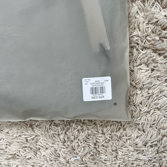 Fear of God Essentials Core Collection Long Sleeve Polo Dark Heather Oat… - Picture 8 of 10